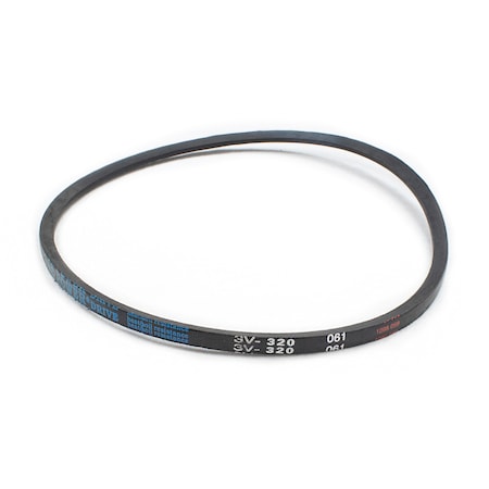 D&D 3V320 Wedge V-Belt, 32 in Outside Length, 3/8 in Top Width, 5/16 in Thickness, 1 Ribs 3V320